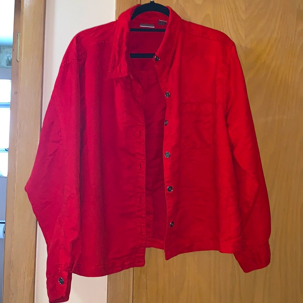Red long sleeve Chicos shirt